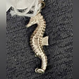 Vintage Silver Seahorse Pendant or Charm